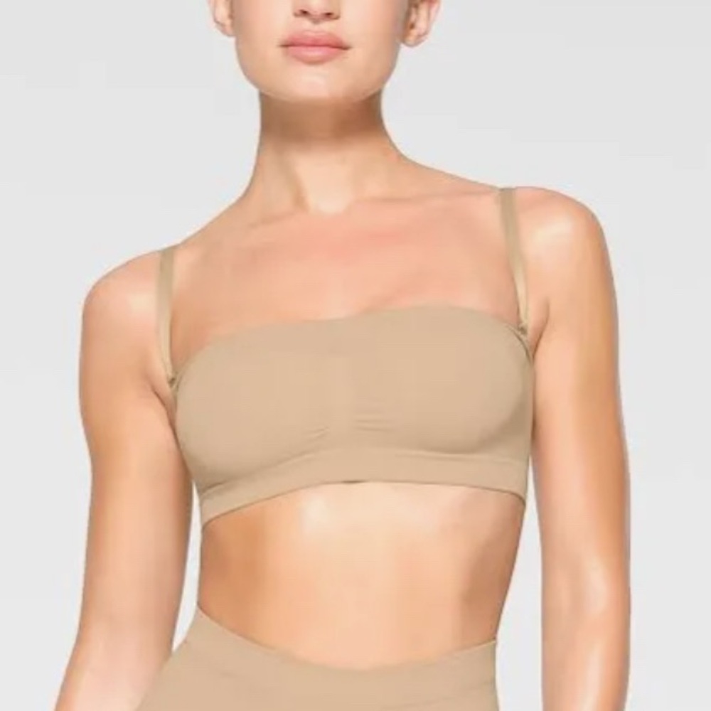 SKIMS Seamless Sculpt Bandeau Bra Clay Size M